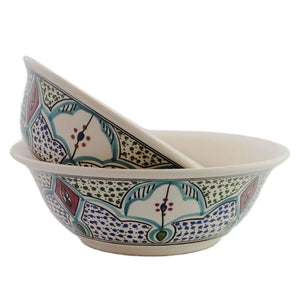 11" Hand Painted Amira Large Deep Serve Bowl