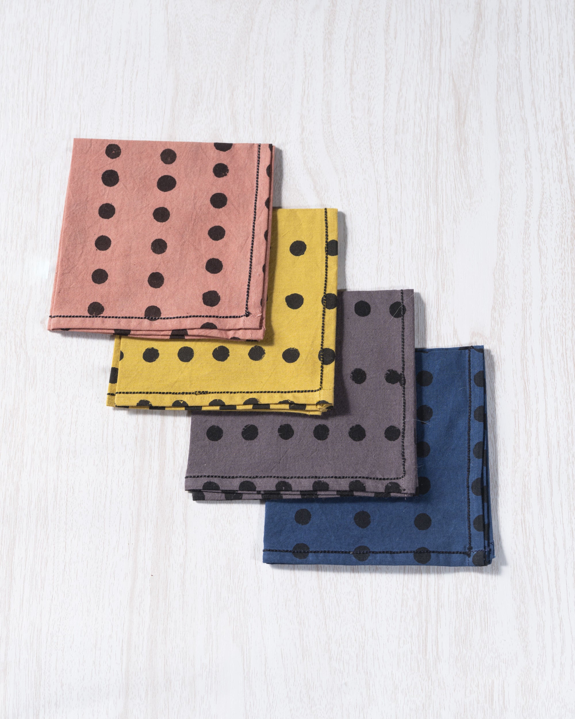 Polka Dots Cocktail Napkins (Set of 4)