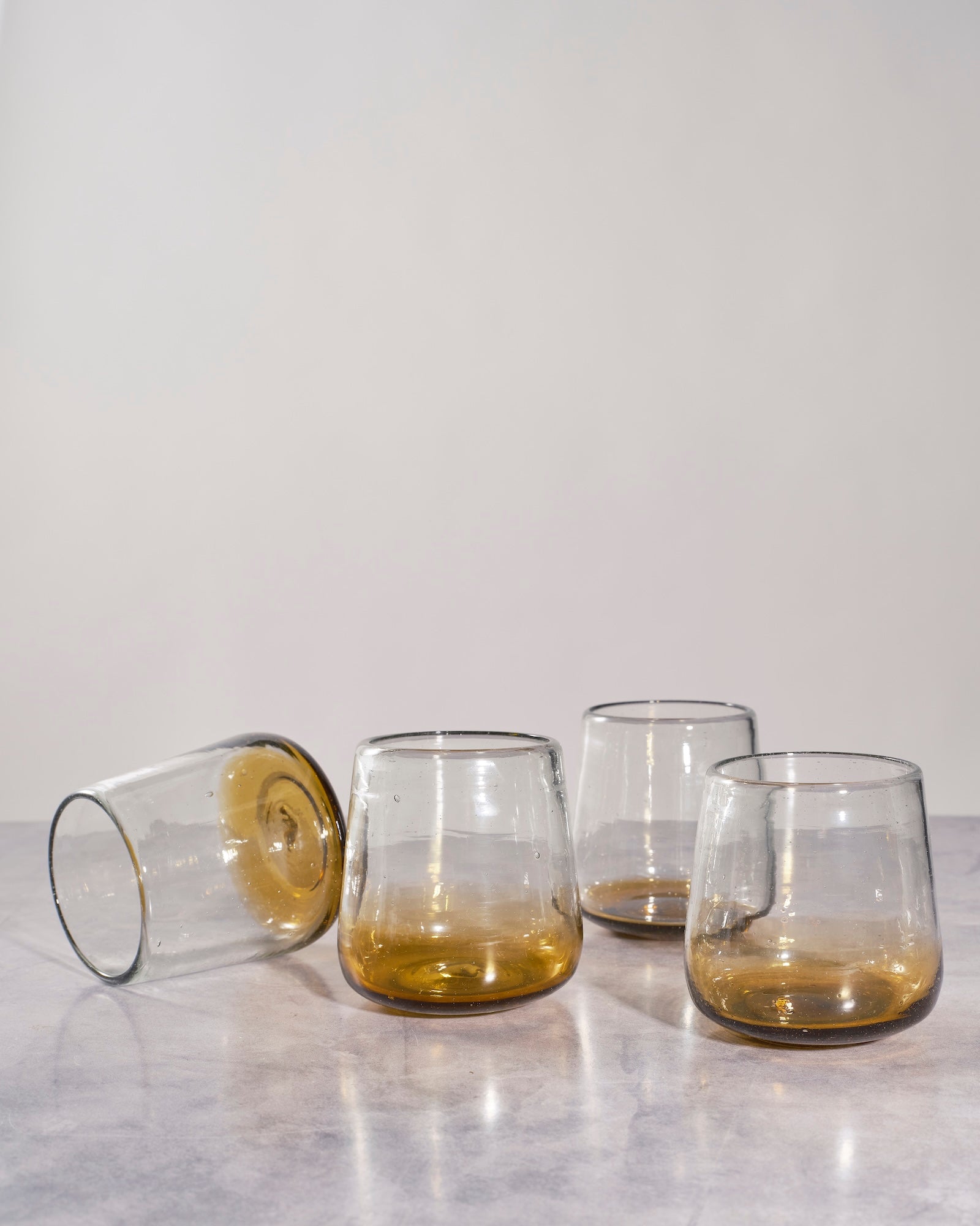 Amber Ombre Drinking Glass