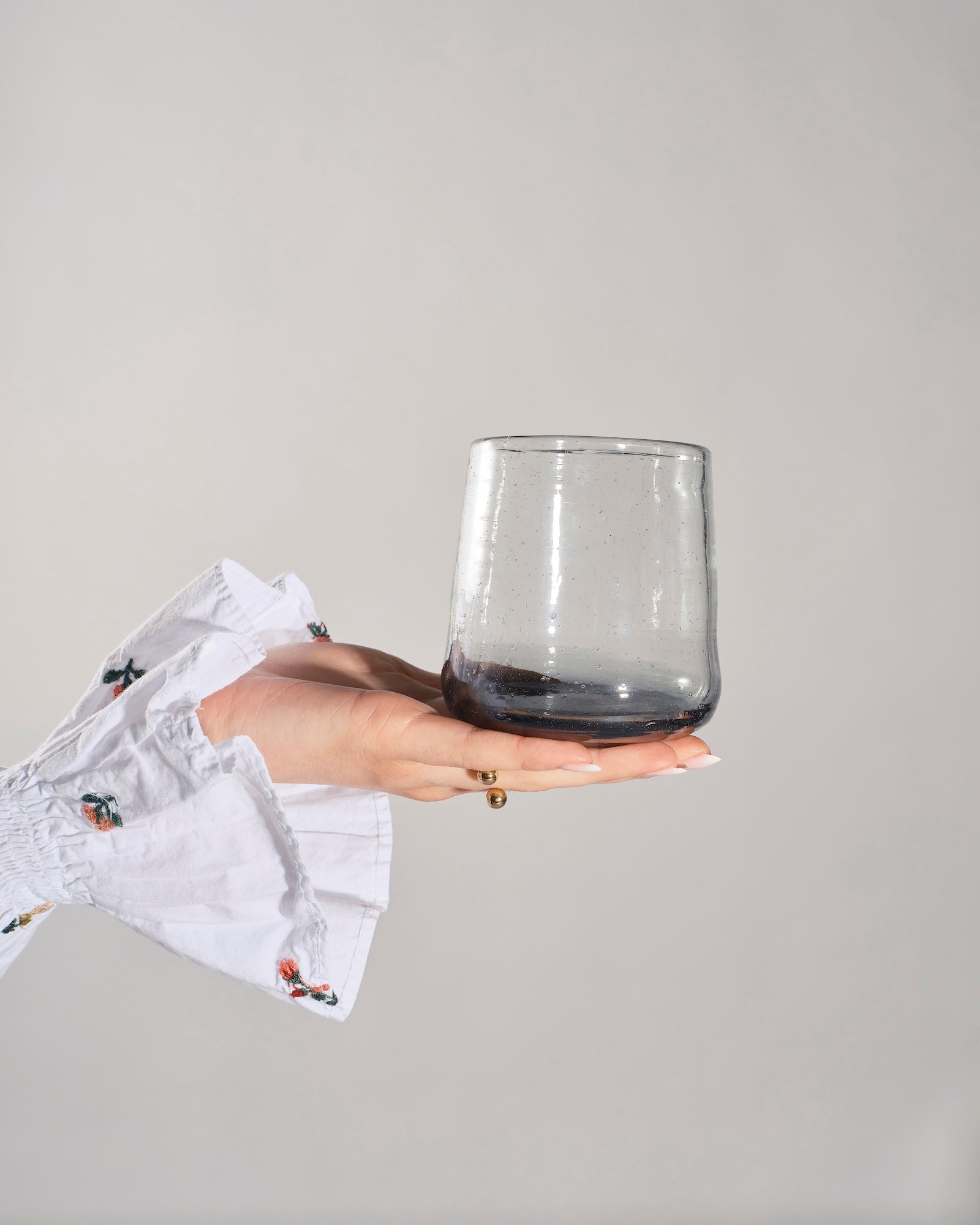 Black Ombre Drinking Glass