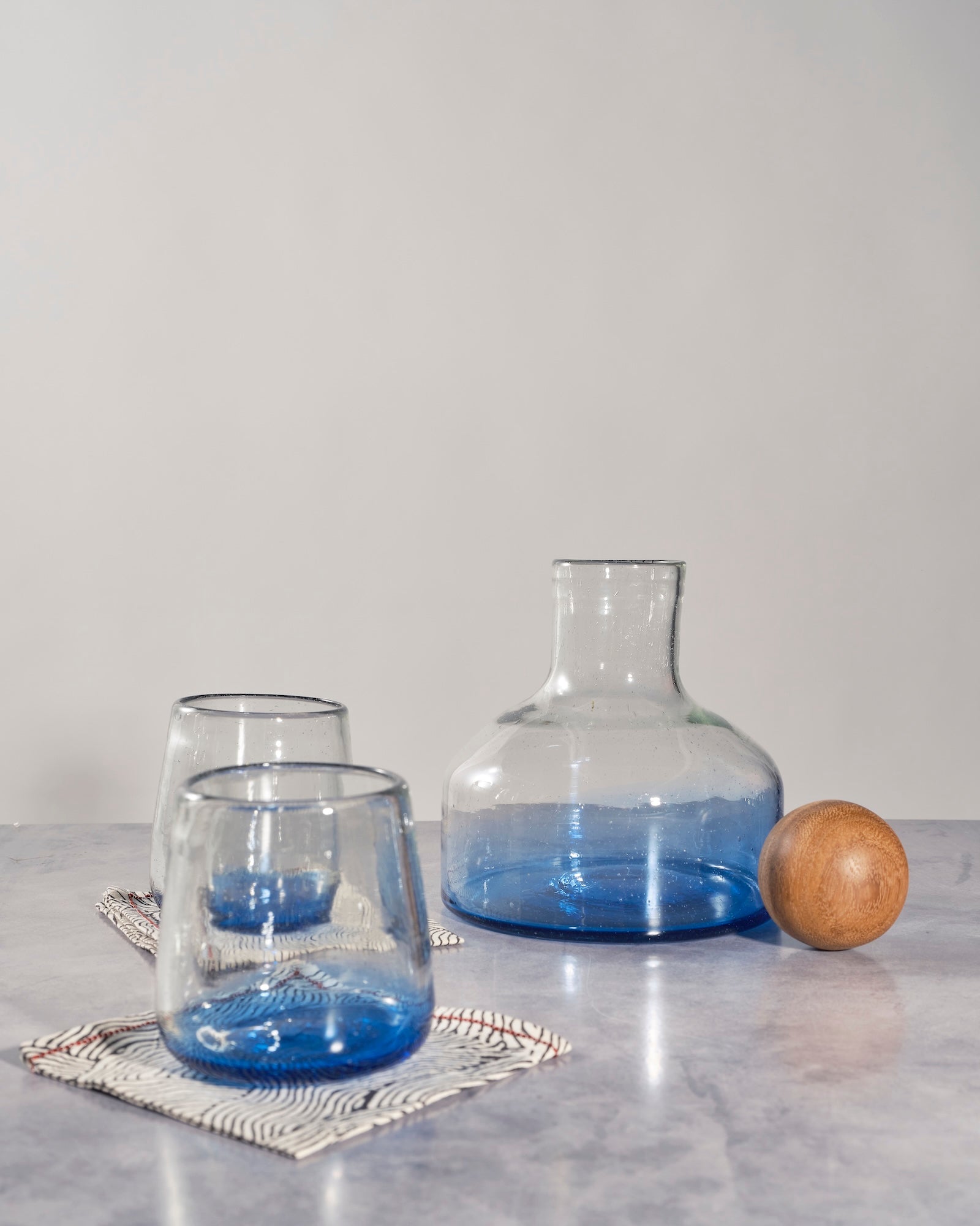Blue Ombre Drinking Glass