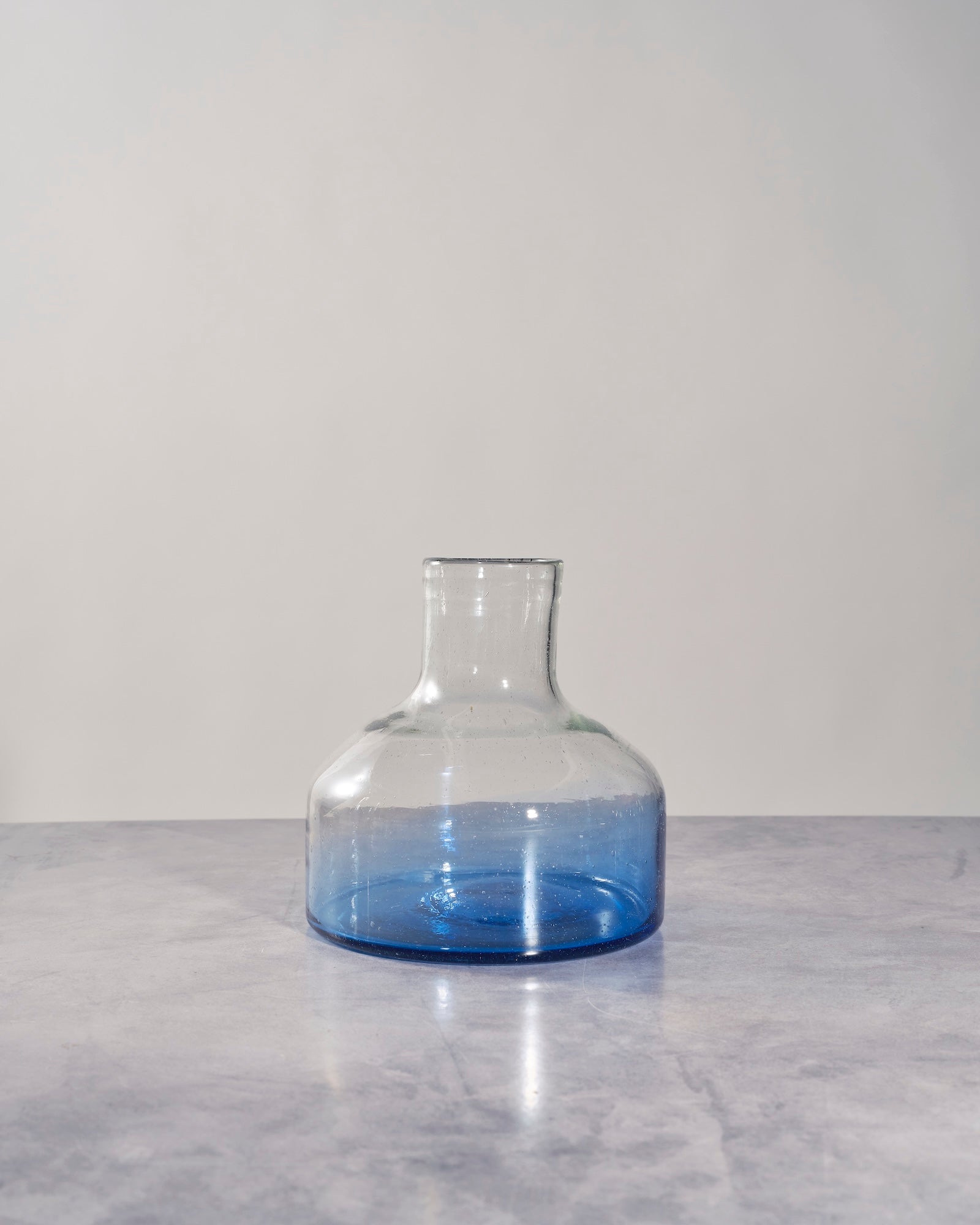 Blue Orlando Decanter with Wood Topper