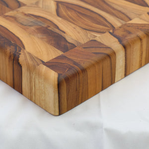 Butcher Block Cutting Board in Teak Wood