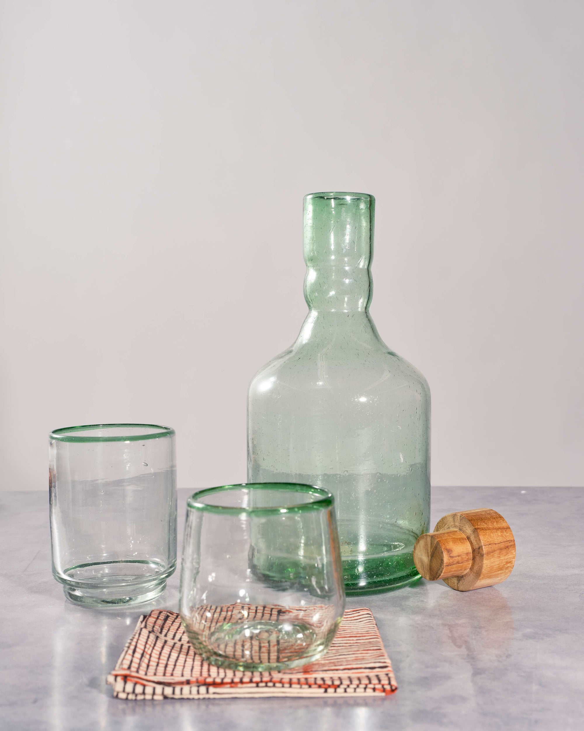 Green decanter/bottle
