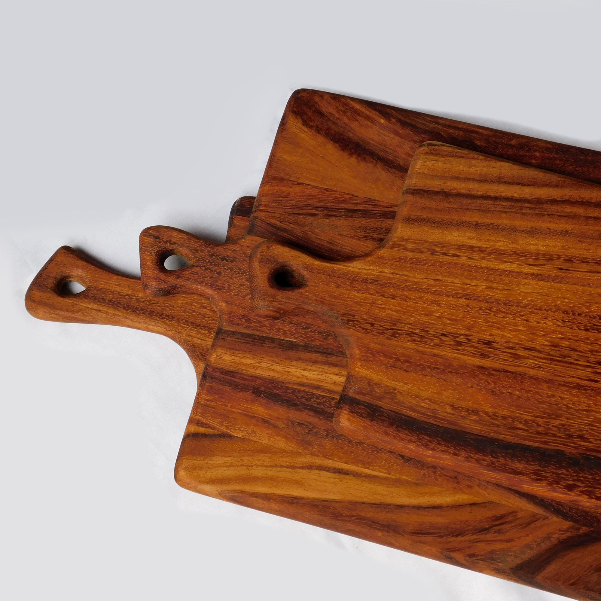 "Rustic Caro Caro wood serving board with handle, large 20x14 size"