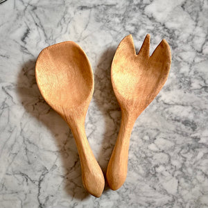 Peruvian Wood Salad Servers