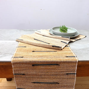 Banana Fiber and Cotton Handloom Table Runner - TerraKlay