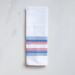 Red, White & Blue Stripe Antigua Cotton Kitchen Towels