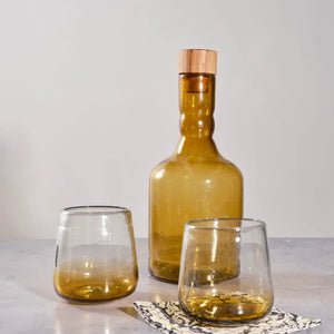 Amber Ombre Drinking Glass