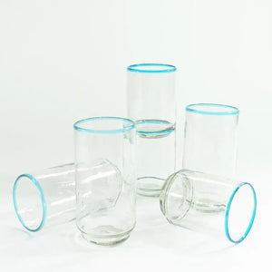 Med Aqua Rim Stacking Glass