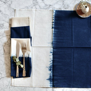 Shibori Cotton Napkins - TerraKlay