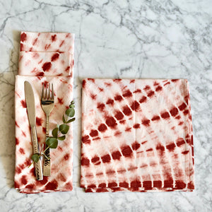 Geetha Shibori Tie-Dye Cotton Napkins Napkins TerraKlay