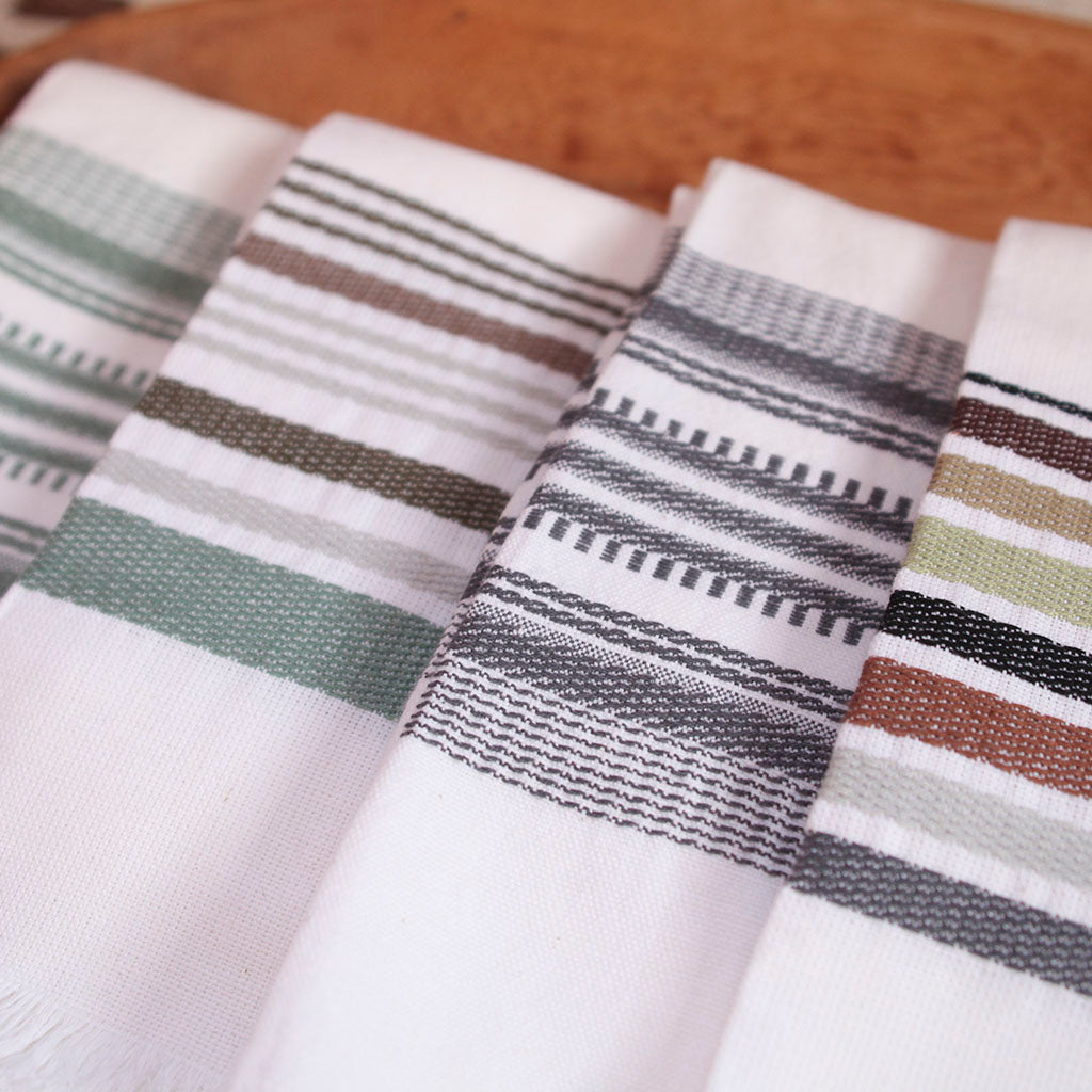 Slate Antigua Stripe Towel