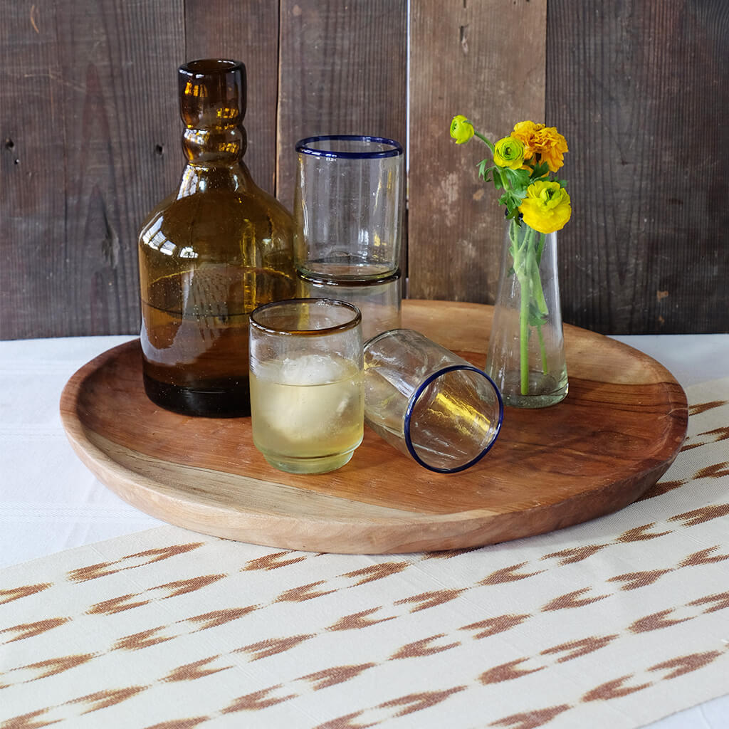 18" Large Round Ola Wood Platter