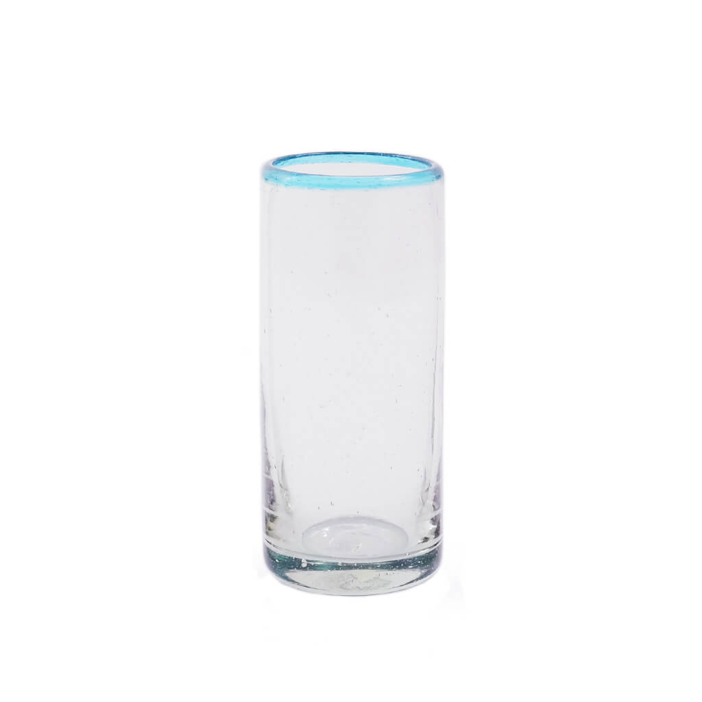 Aqua Rim Cordial Glass