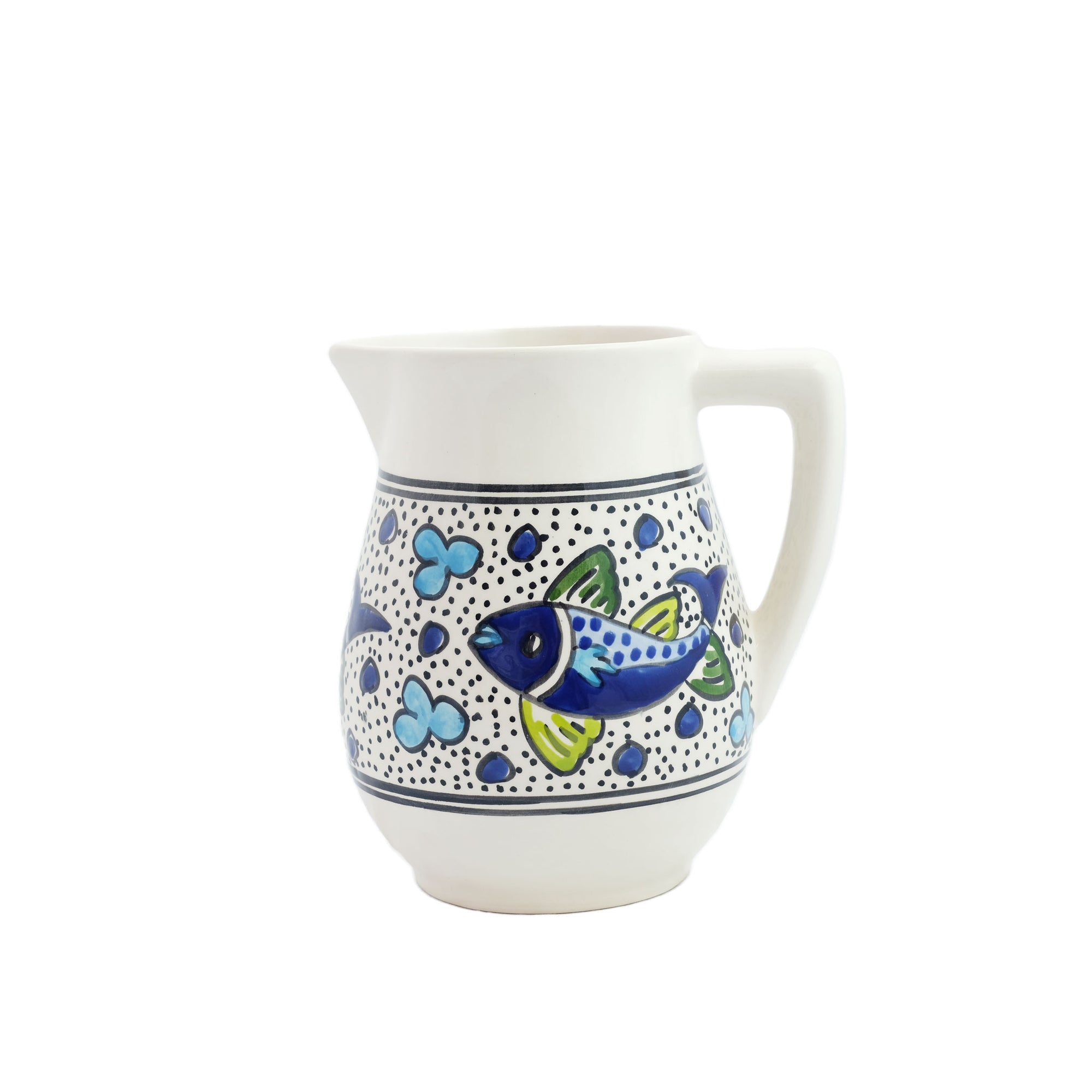 Blue Fish Pitcher