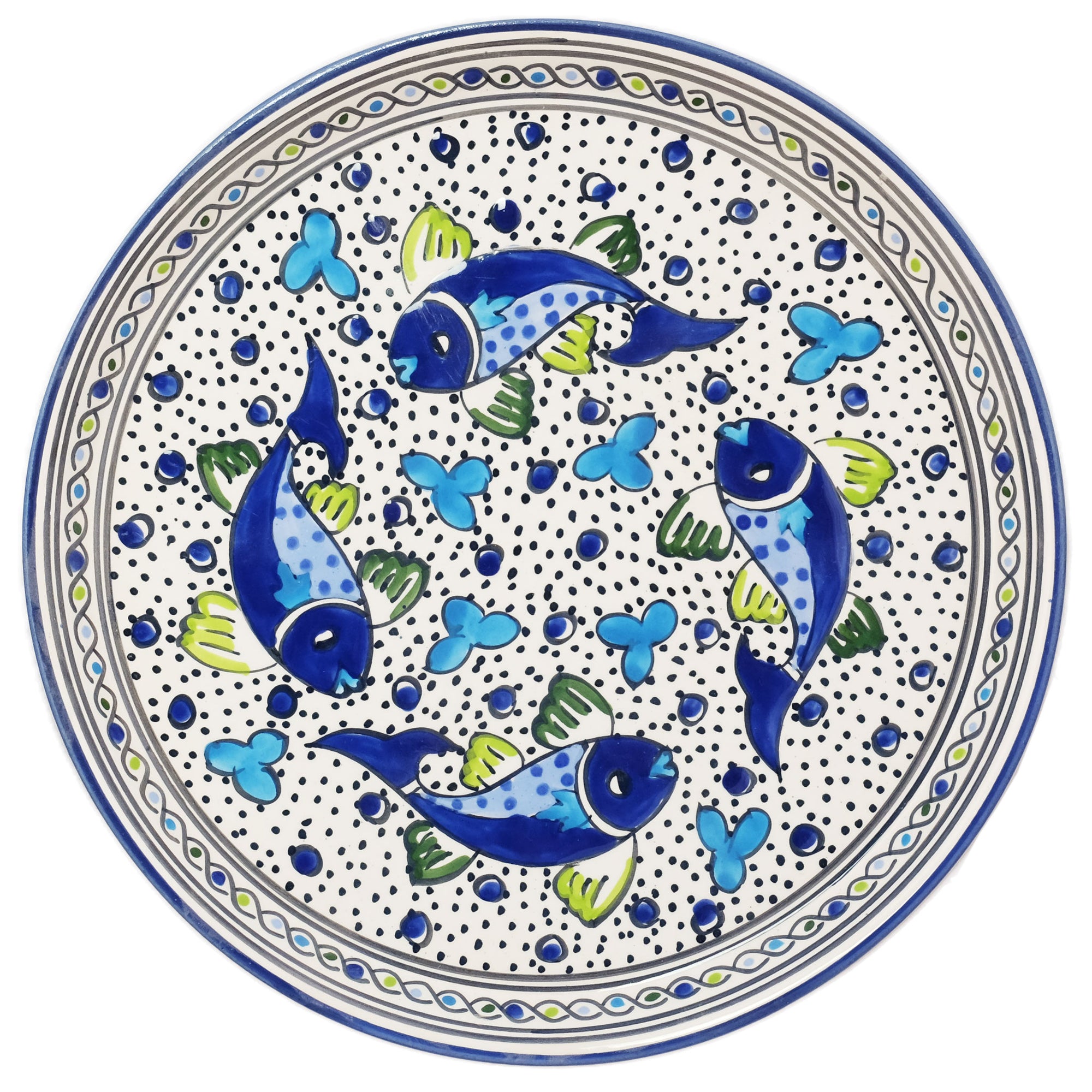 Blue Fish Tapas Ceramic Server