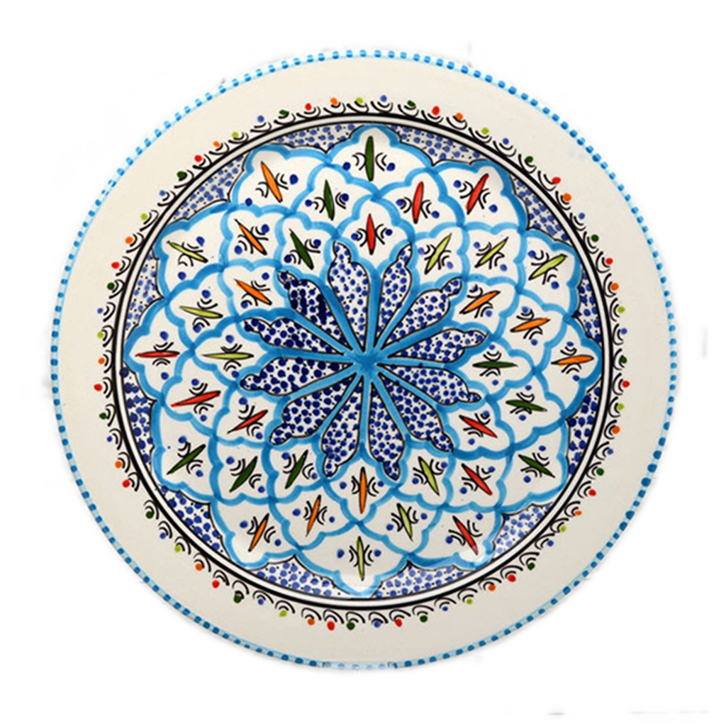 13"D Rosette Round Platter