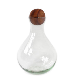 Large Roly poly Decanter with Glass Topper