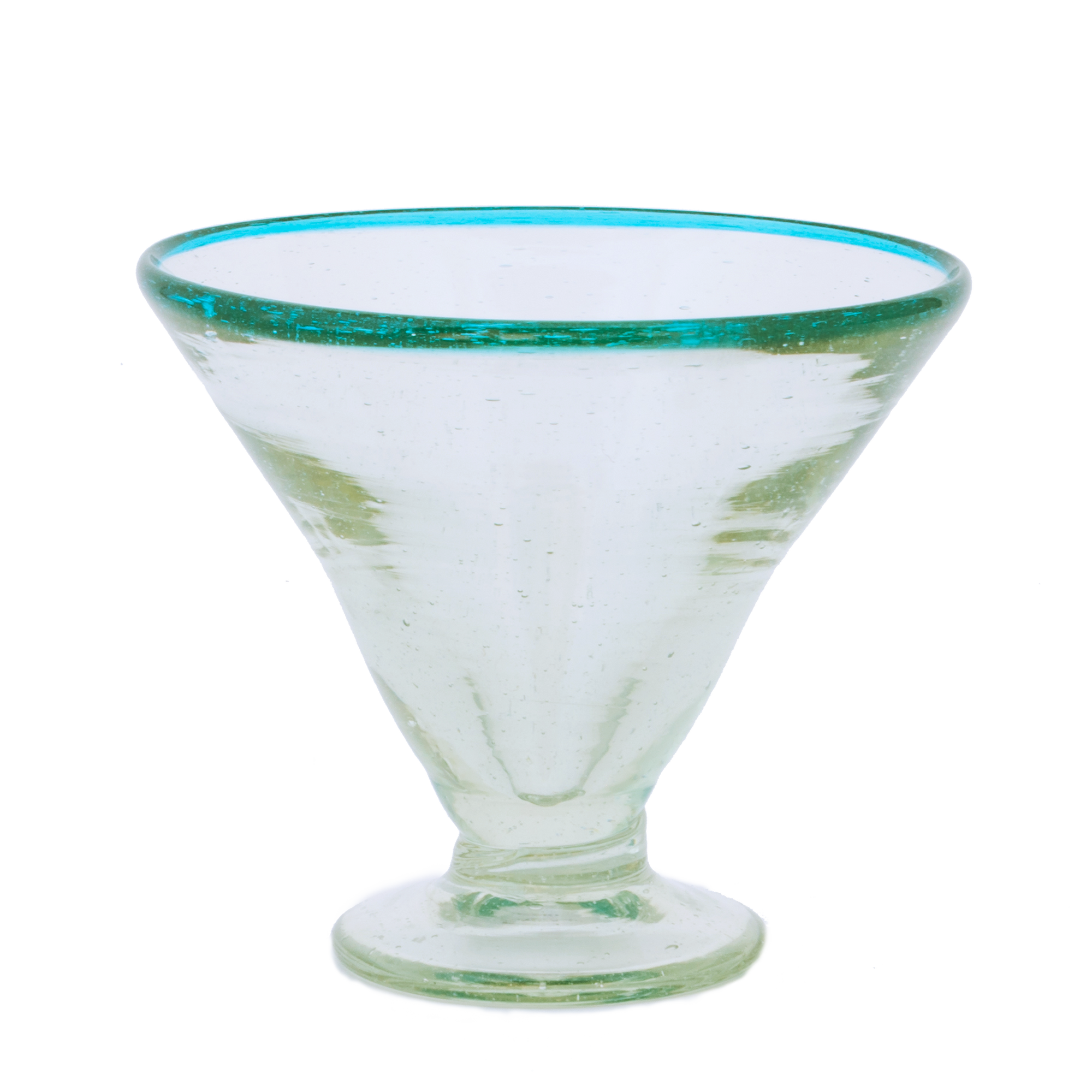 Aqua Rim Margarita Glass