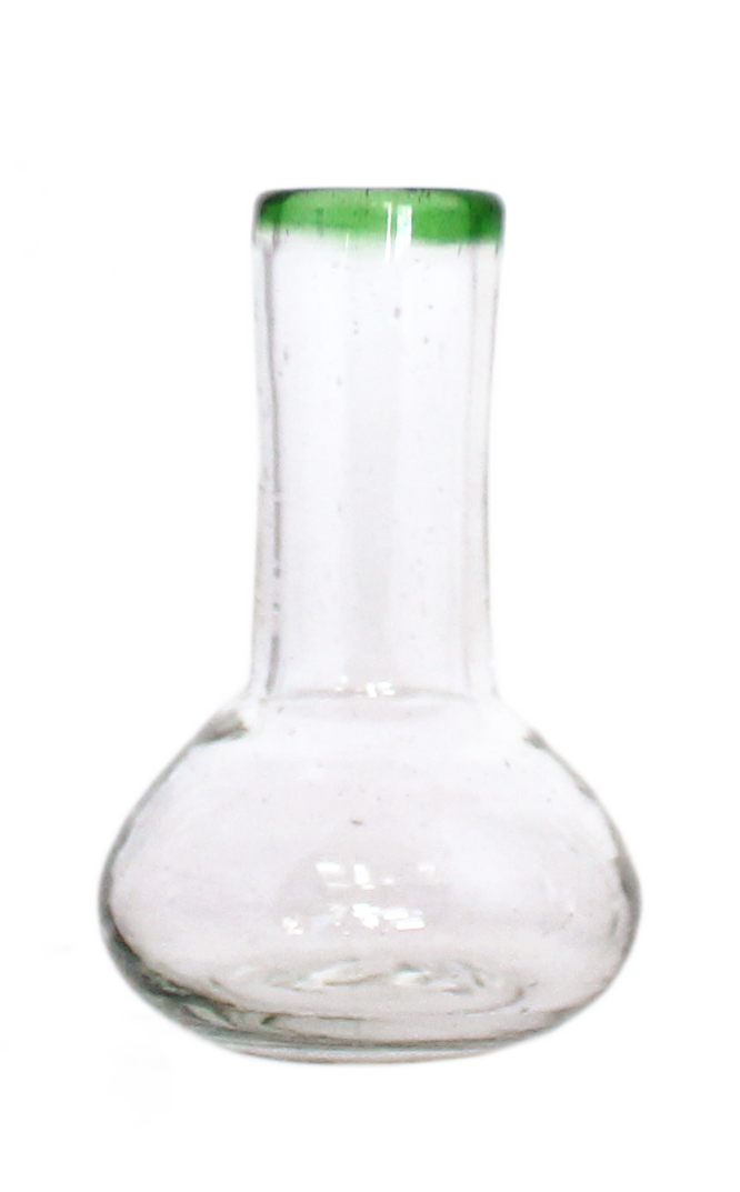 Small Green Rim Bulb Vase