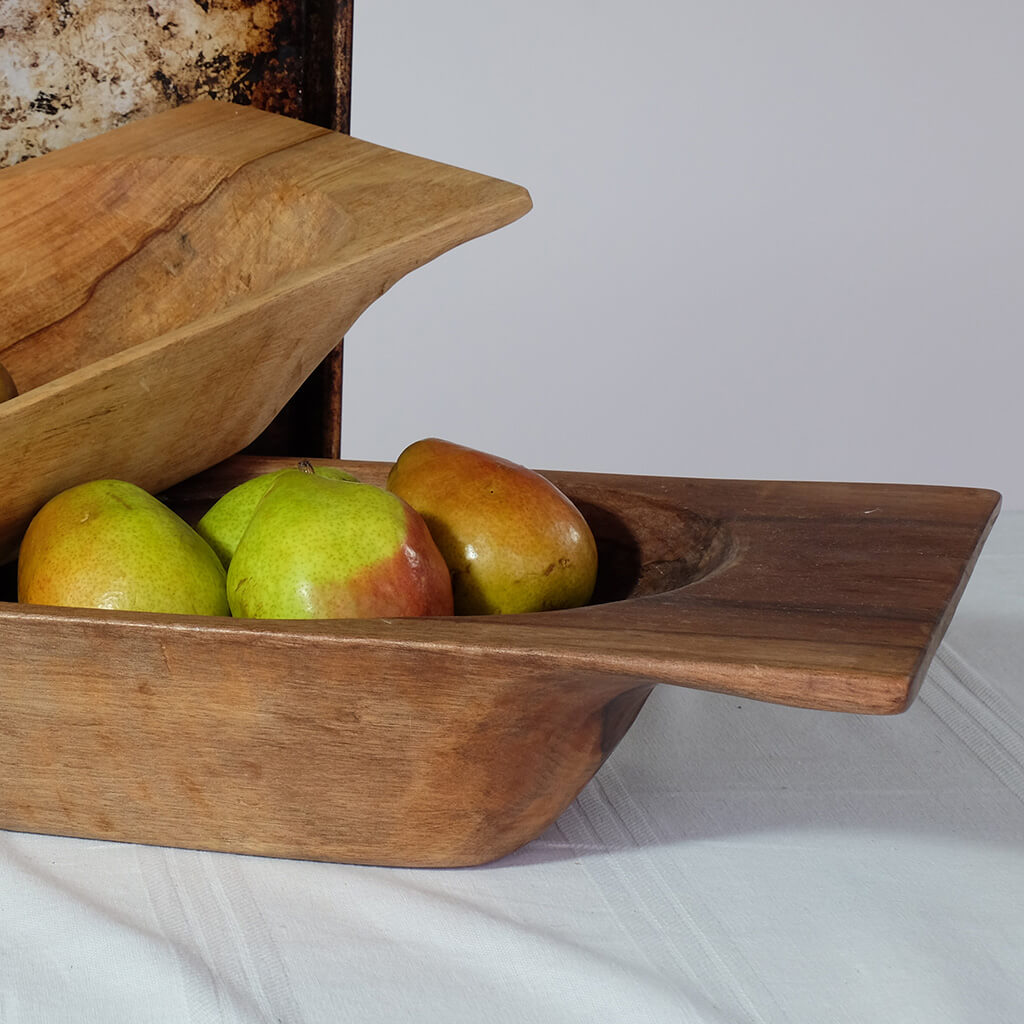 24" Large Wood Trencher/ Dough Bowl