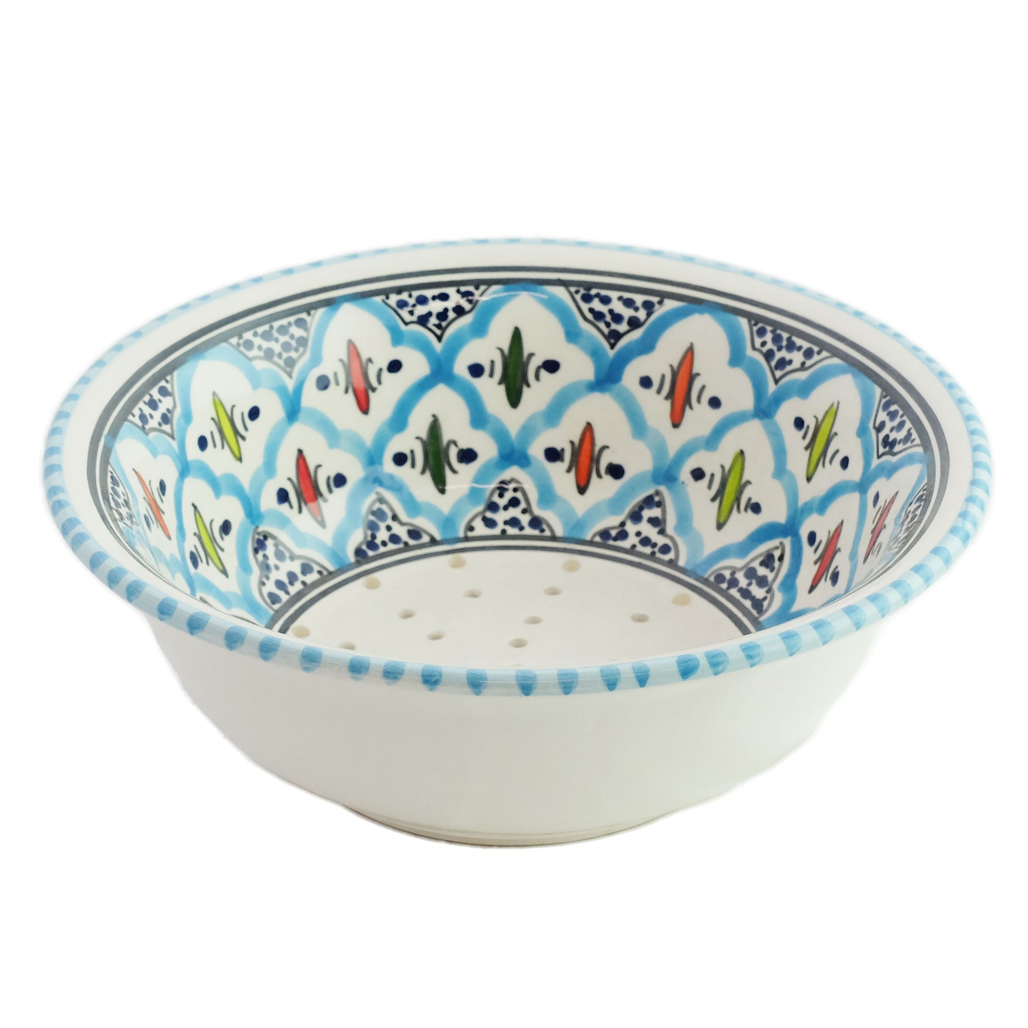 Rosette Berry Bowl 8"D