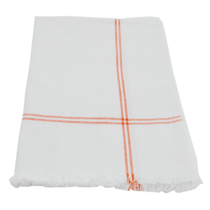 Oversize Orange Classic Stripe Napkin