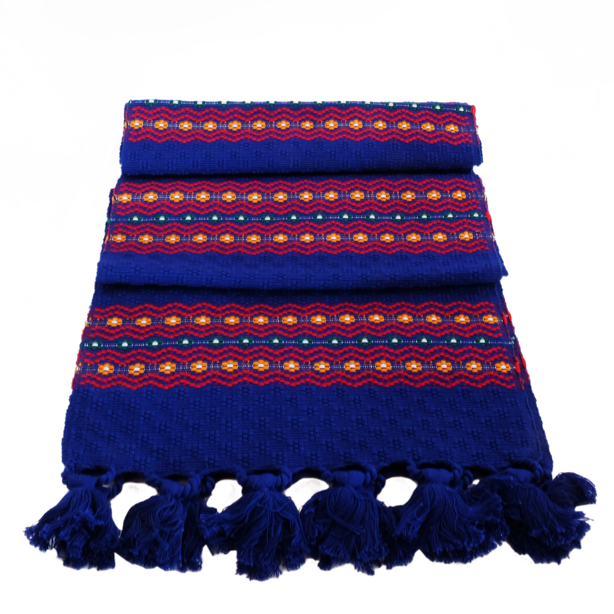 Blue Thick Stripe Florecitas Runner