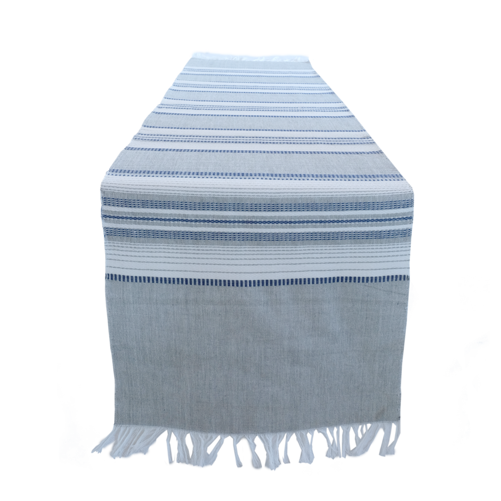 Slate with Navy Stripes Runner