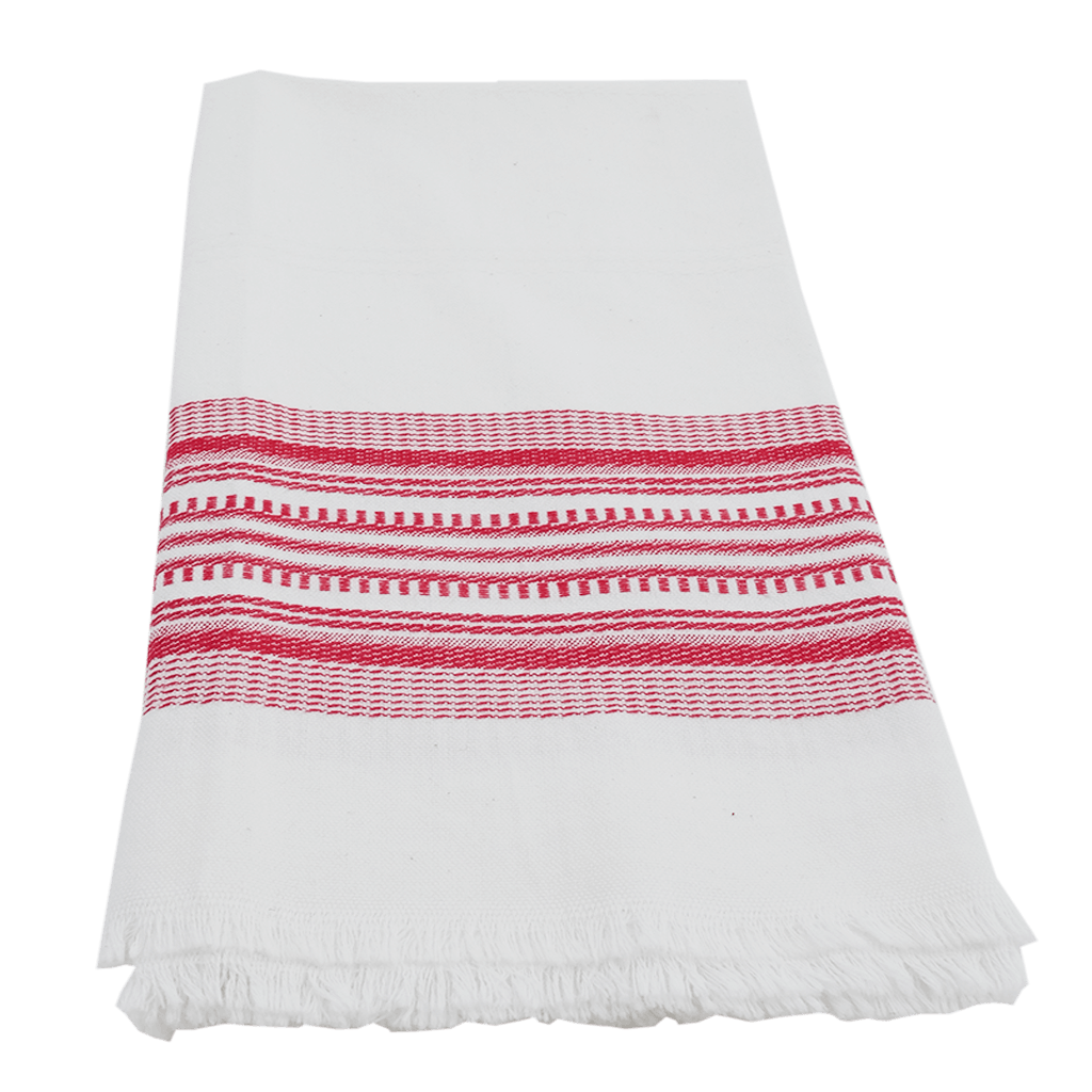 Red Antigua Stripe Towel