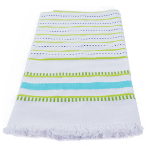 Aqua Seaside Stripe Towel
