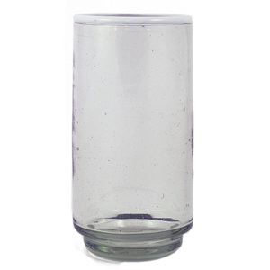 Large White Rim Stacking Glass