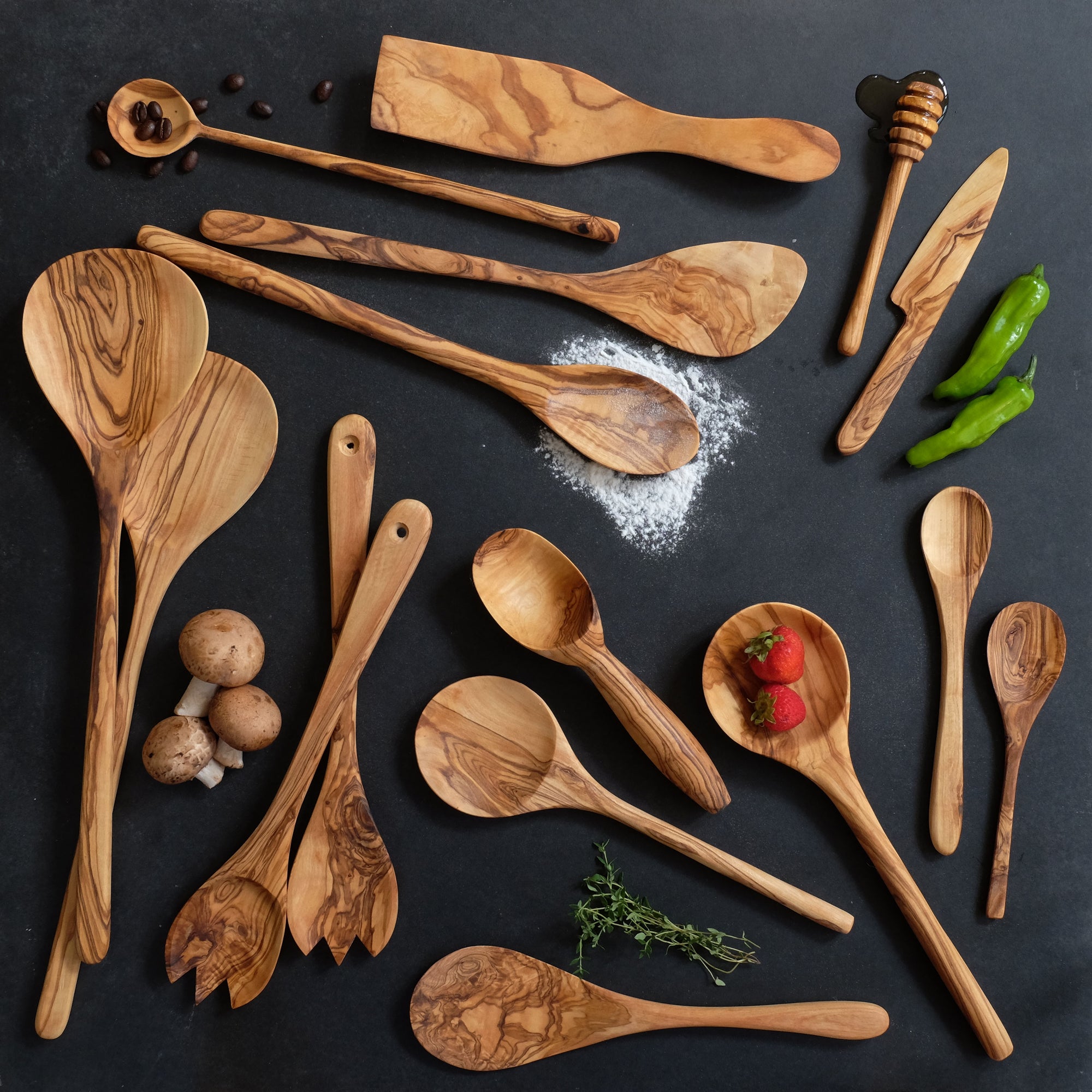 10" Olive Wood Paddle/Rice Spatula