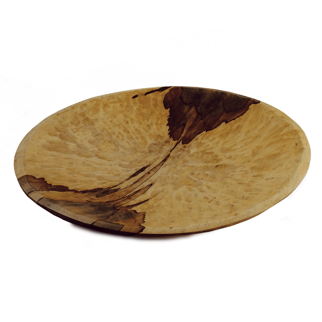 24" Shallow Wood Bowl