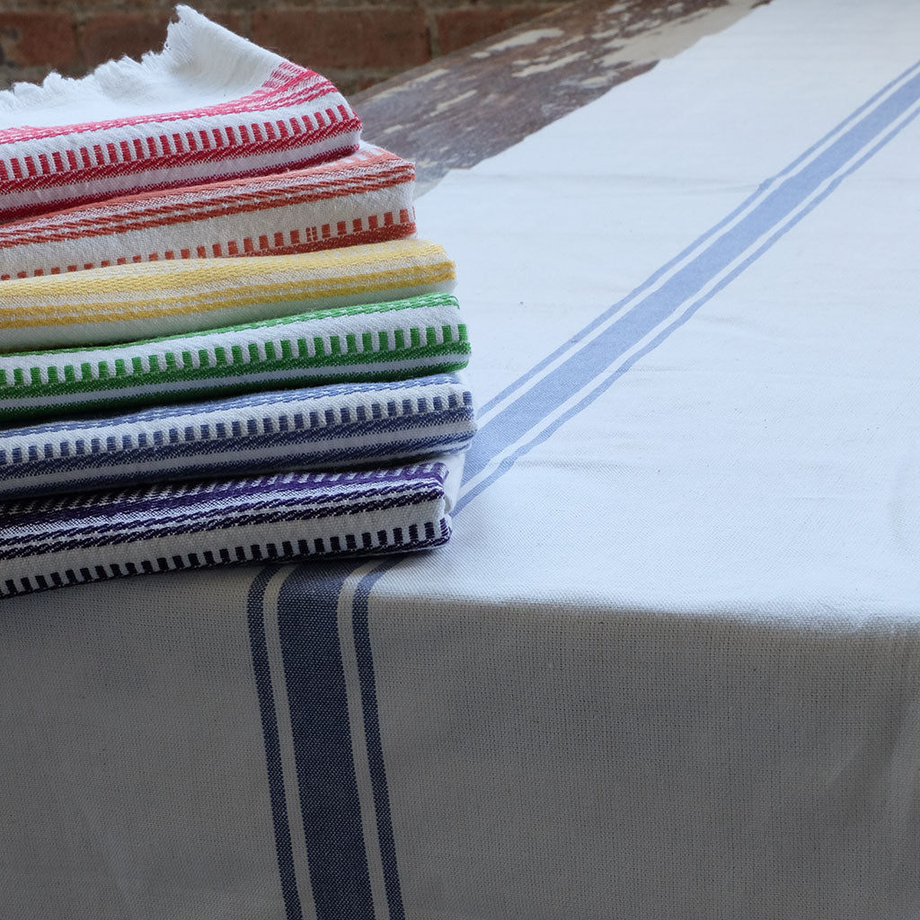 Red Antigua Stripe Towel