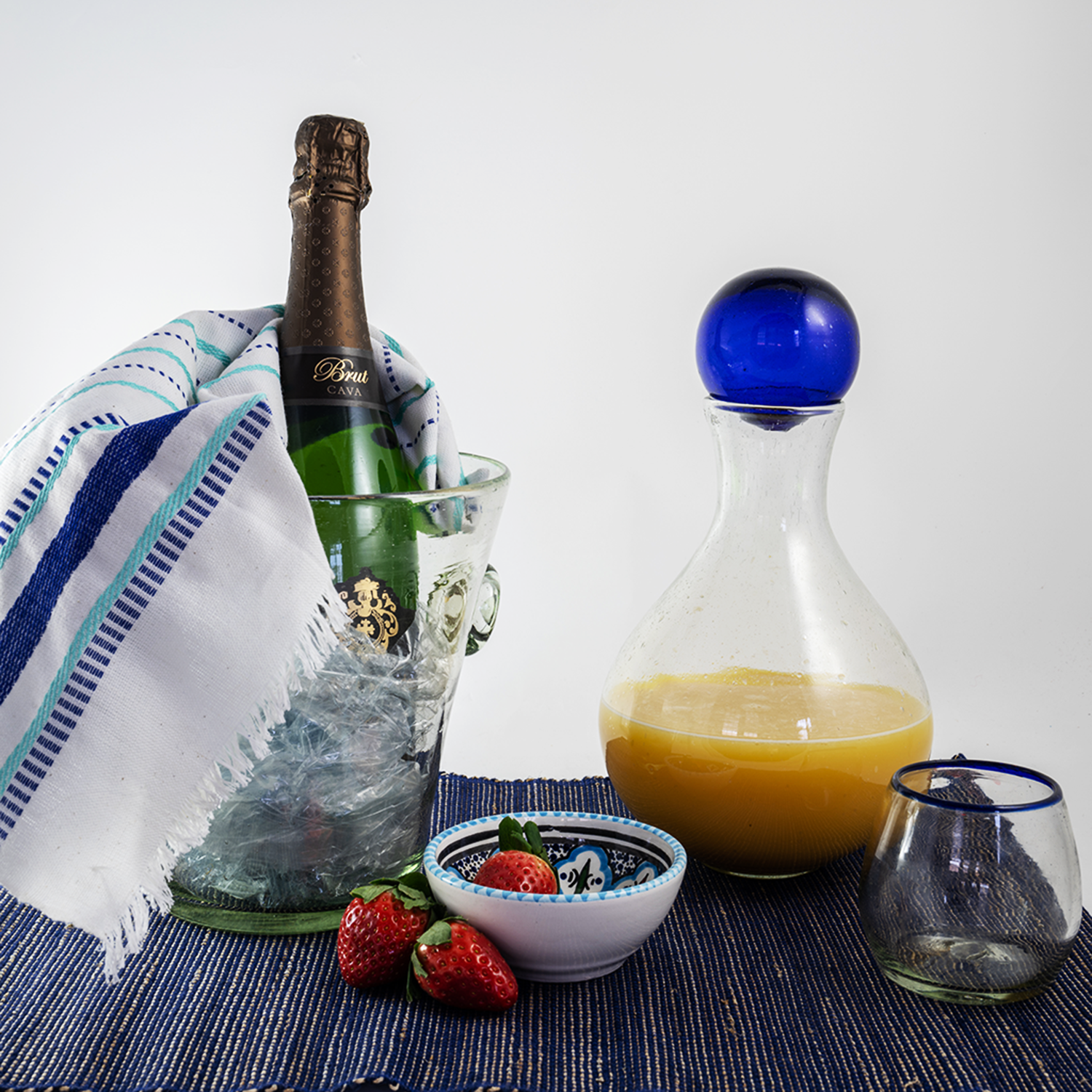 Large Roly poly Decanter with Glass Topper